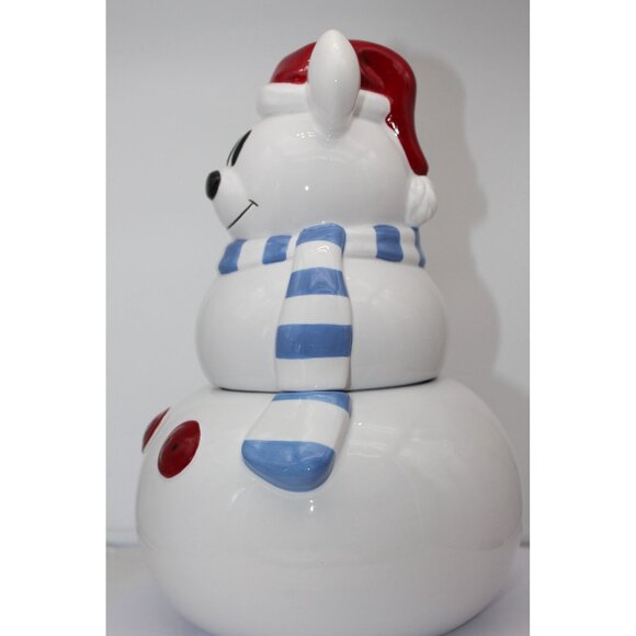 Disney Mickey Mouse Snowman Cookie Jar - soi2022 - Picture 2 of 7